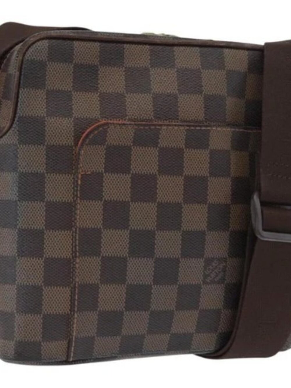 LOUIS VUITTON Damier Ebene Olaf PM Shoulder Bag N41442 LV Auth 168475